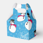 クリスマス雪だるま フェイバーボックス (裏面サイド)