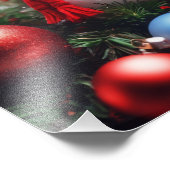 クリスマス雪だるま フォトプリント            (角)