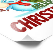 クリスマス雪だるま フォトプリント            (角)