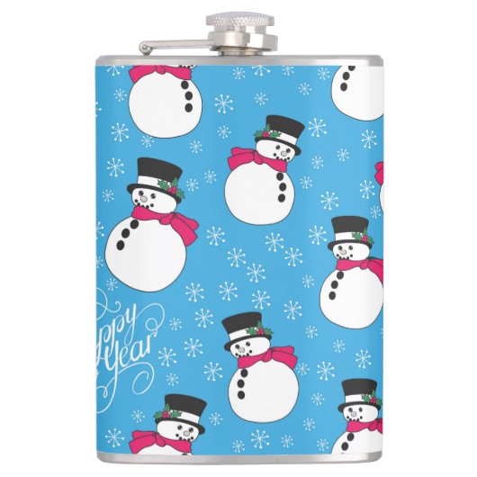 クリスマス雪だるま フラスク (正面)