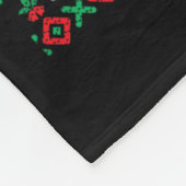 クリスマス雪だるま フリースブランケット (角)