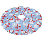 クリスマス雪だるま フリース ツリースカート (アングル)