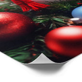 クリスマス雪だるま ポスター (角)