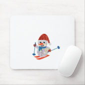 クリスマス雪だるま マウスパッド (マウス)