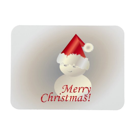 クリスマス雪だるま マグネット (横)