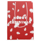 クリスマス雪だるま ミディアムペーパーバッグ (裏面)