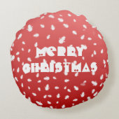 クリスマス雪だるま ラウンドクッション (裏面)