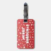 クリスマス雪だるま ラゲッジタグ (裏面縦)