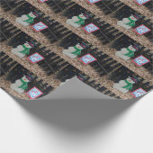 クリスマス雪だるま ラッピングペーパー (角)