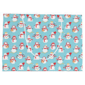 クリスマス雪だるま ラージペーパーバッグ (裏面)