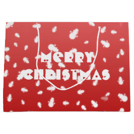 クリスマス雪だるま ラージペーパーバッグ