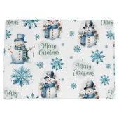 クリスマス雪だるま ラージペーパーバッグ (正面)
