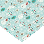 クリスマス雪だるま ロングテーブルランナー (コーナー)