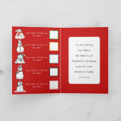 クリスマス雪だるま（名前） | 少年赤アクティビティ シーズンカード (内部)