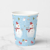 クリスマス雪だるま 紙コップ (右)