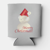 クリスマス雪だるま 缶クーラー (正面)