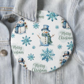 クリスマス雪だるま 缶バッジ (インサイチュ)