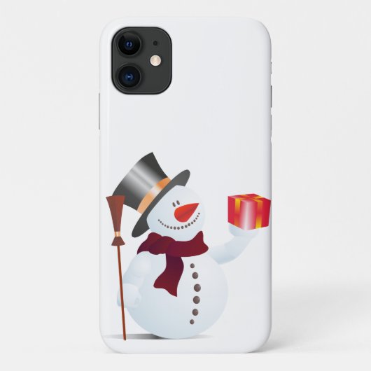 クリスマス雪だるま Case-Mate iPhoneケース (裏面)