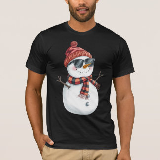 クリスマス雪だるま Tシャツ