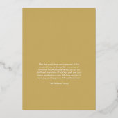 クリスマス雪ファンシー片モダンコラージュ6枚の写真 箔シーズンカード (裏面)