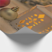 クリスマス雪灯 ラッピングペーパー (角)