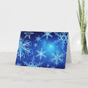 クリスマス雪片 シーズンカード
