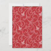 クリスマス雪片 |赤 シーズンカード (裏面)