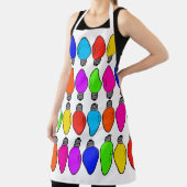 クリスマス電球パターン エプロン (インサイチュ)