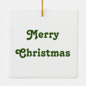 クリスマス電球パターン セラミックオーナメント (裏面)