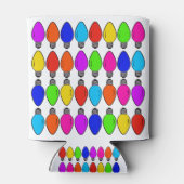 クリスマス電球パターン 缶クーラー (裏面)