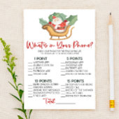 クリスマス電話の赤ちゃんシャワーゲームの内容 便箋