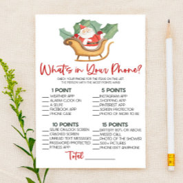 クリスマス電話の赤ちゃんシャワーゲームの内容 便箋