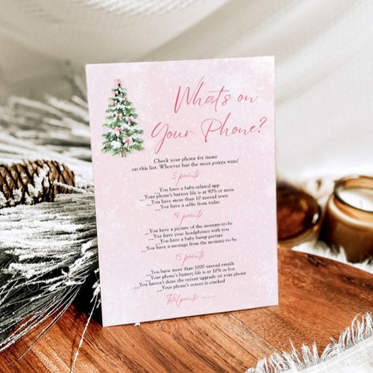 クリスマス電話の赤ちゃんシャワーゲームの内容 招待状