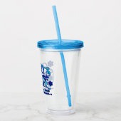 クリスマス霜の降りたのスノーフレークカフェ アクリルタンブラー (左)