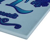 クリスマス霜の降りたのスノーフレークカフェ カッティングボード (角)