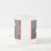 クリスマス霜の降りたコクチエルマグ フロストグラスマグカップ (中央)