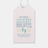 クリスマス静か妊娠の夜 ギフトタグ (裏面)