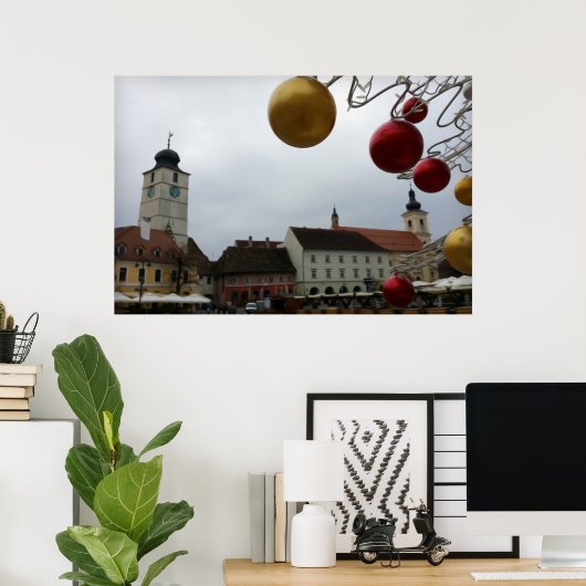 クリスマス静か ポスター (ホームオフィス)