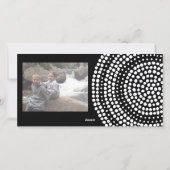 クリスマス静か – 夜 – 3枚の写真コラージュ シーズンカード (裏面)