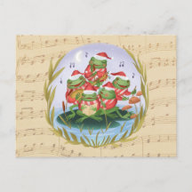 クリスマス音楽カエル