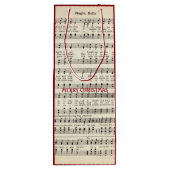 クリスマス音楽、ジングルベルのギフトバッグ ワインギフトバッグ (裏面)