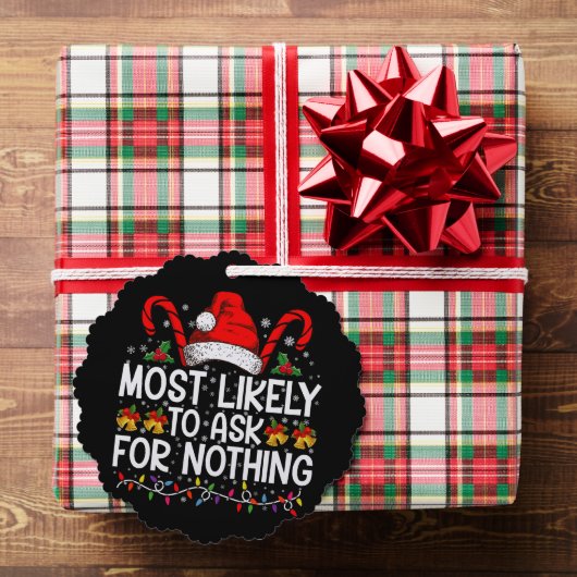 クリスマス頼にマッチしない オーナメントカード (インサイチュ (ギフト))