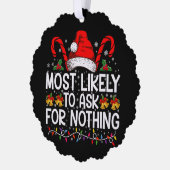 クリスマス頼にマッチしない オーナメントカード (左)