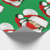 クリスマス顔マスクサンタクロースムーン ラッピングペーパー (角)