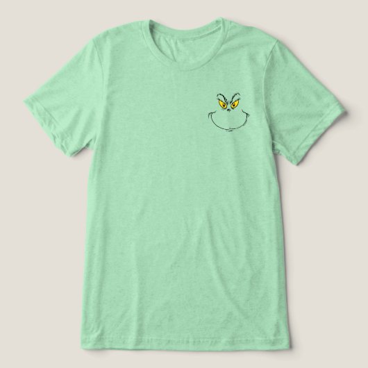 クリスマス顔Tシャツ トライブレンドＴシャツ (デザイン正面)