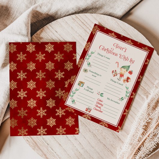 クリスマス願い事リストのテンプレート 招待状