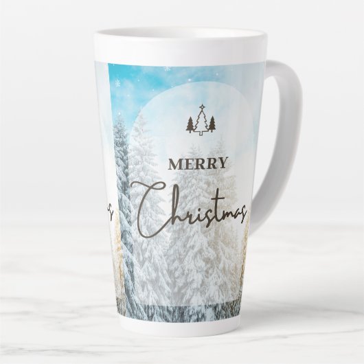クリスマス風ラテマグ カフェラテマグ (右アングル)