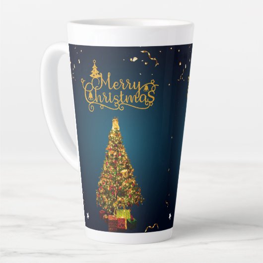 クリスマス風ラテマグ カフェラテマグ (左アングル)