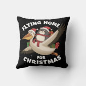 クリスマス飛んでいるの家 クッション (裏面)