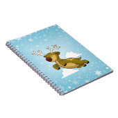 クリスマス飛んでいるトナカイ ノートブック (右側)